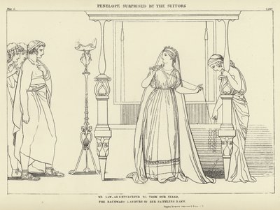 Penelope Surprised by the Suitors by John Flaxman